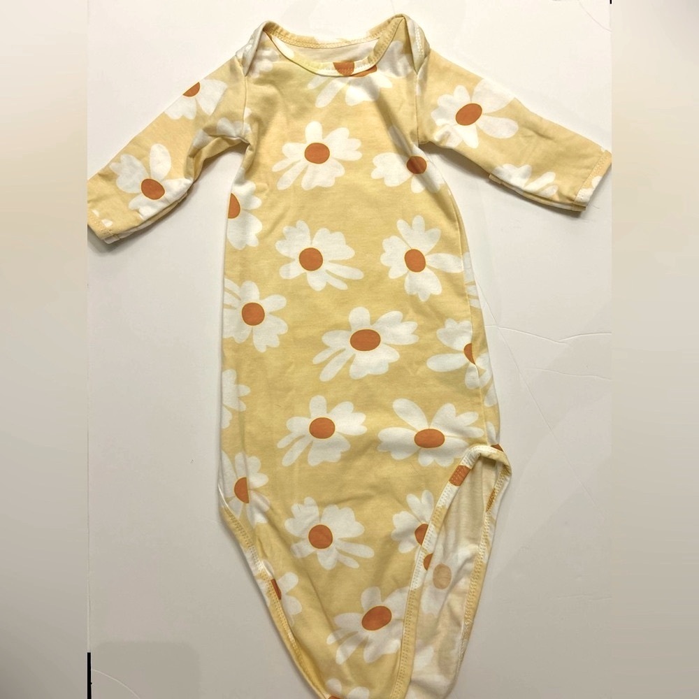 Floral Kids One Piece - Cream and White
